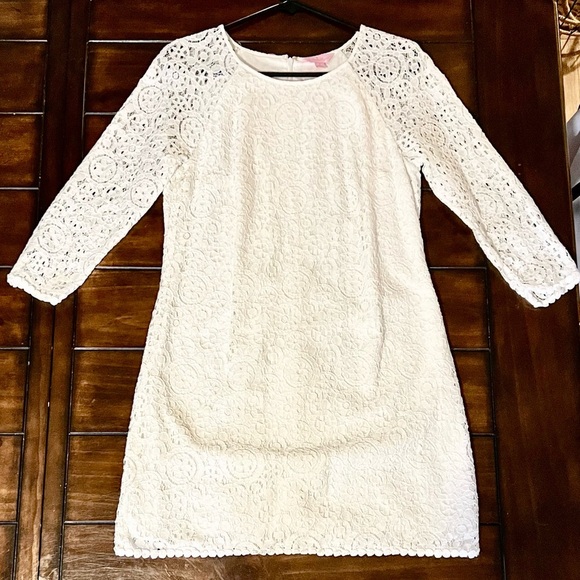 Lilly Pulitzer White Lace Dress | Size 8 - Picture 1 of 9